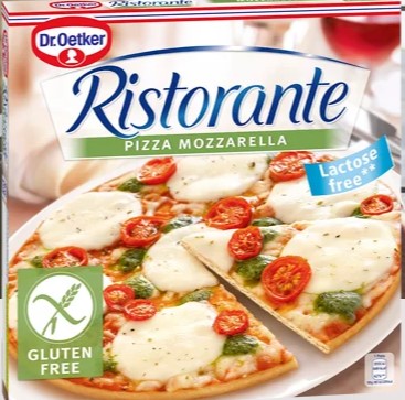 Pizza Ristorante S/Gluten Mozzarella [7Un/Caja][Vta/Caja] Dr.Oetker
